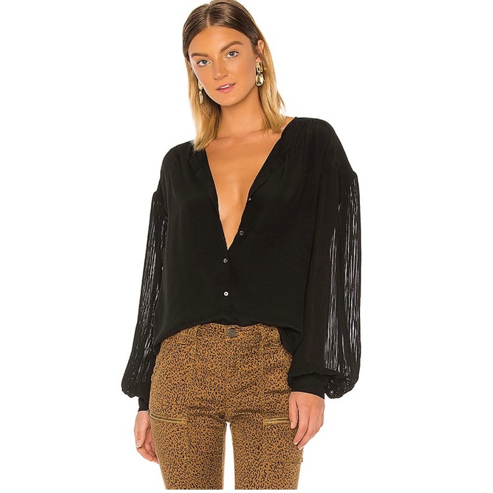 Kevia Blouse in Caviar